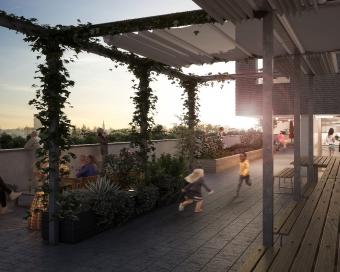 Terrasse commune Zellige Nantes