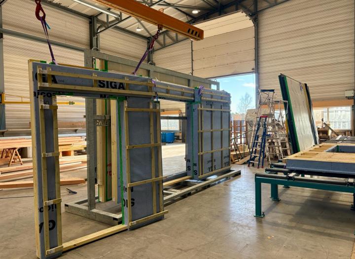 26 novembre 2025 - fabrication des façades bois - Bâtiment A 